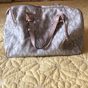 Michael Kors White Monogram Bag